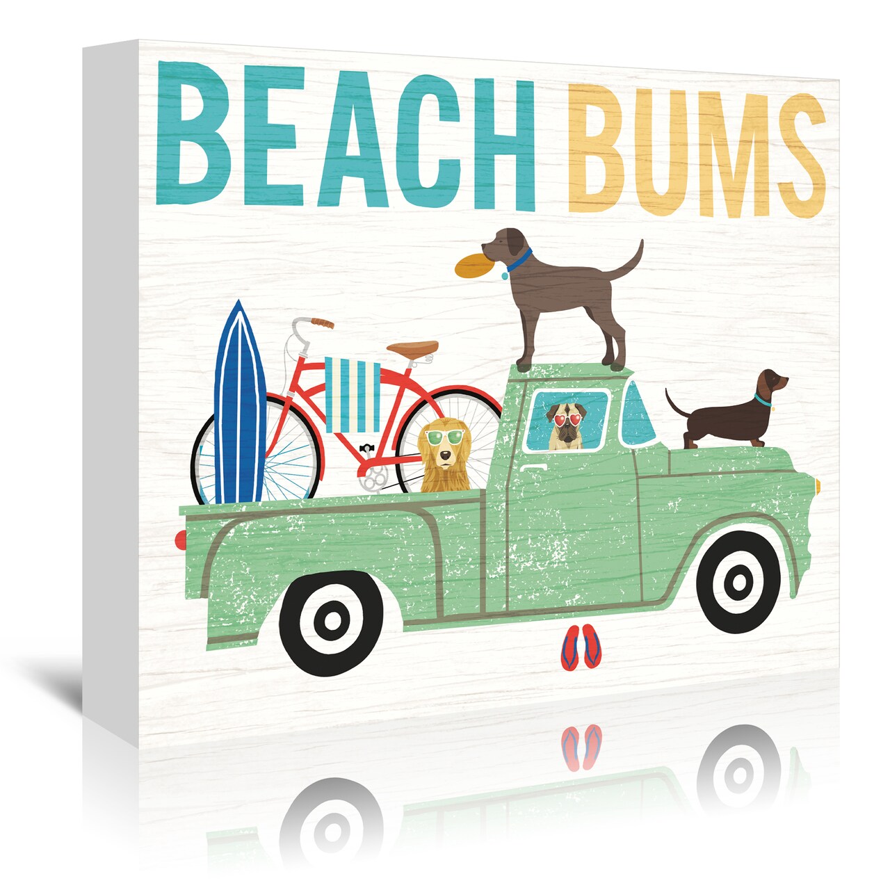 Beach Bums Truck I by Wild Apple  Gallery Wrapped Canvas - Americanflat